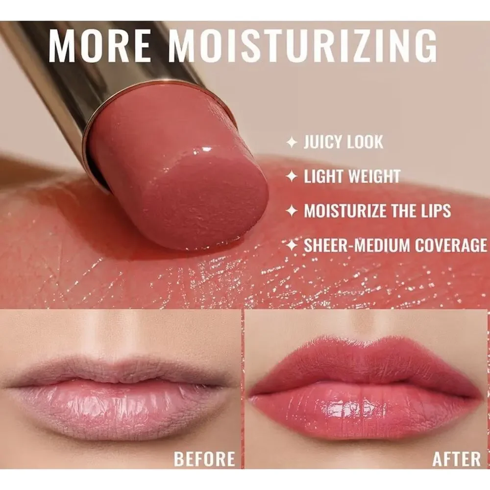 Oulac Moisture Shine Lipstick Deep Kiss Hydrating Lip Color NEW